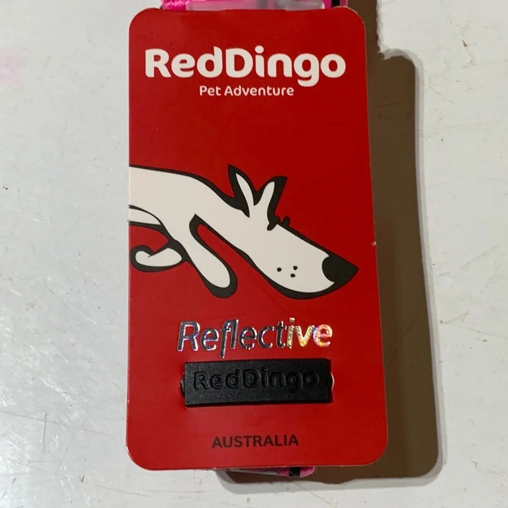 REDDINGO - Reflective ,Pink Dog Collar 🆕